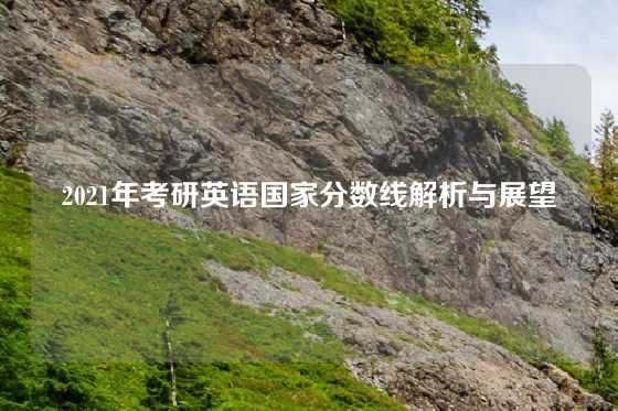 2021年考研英语国家分数线解析与展望